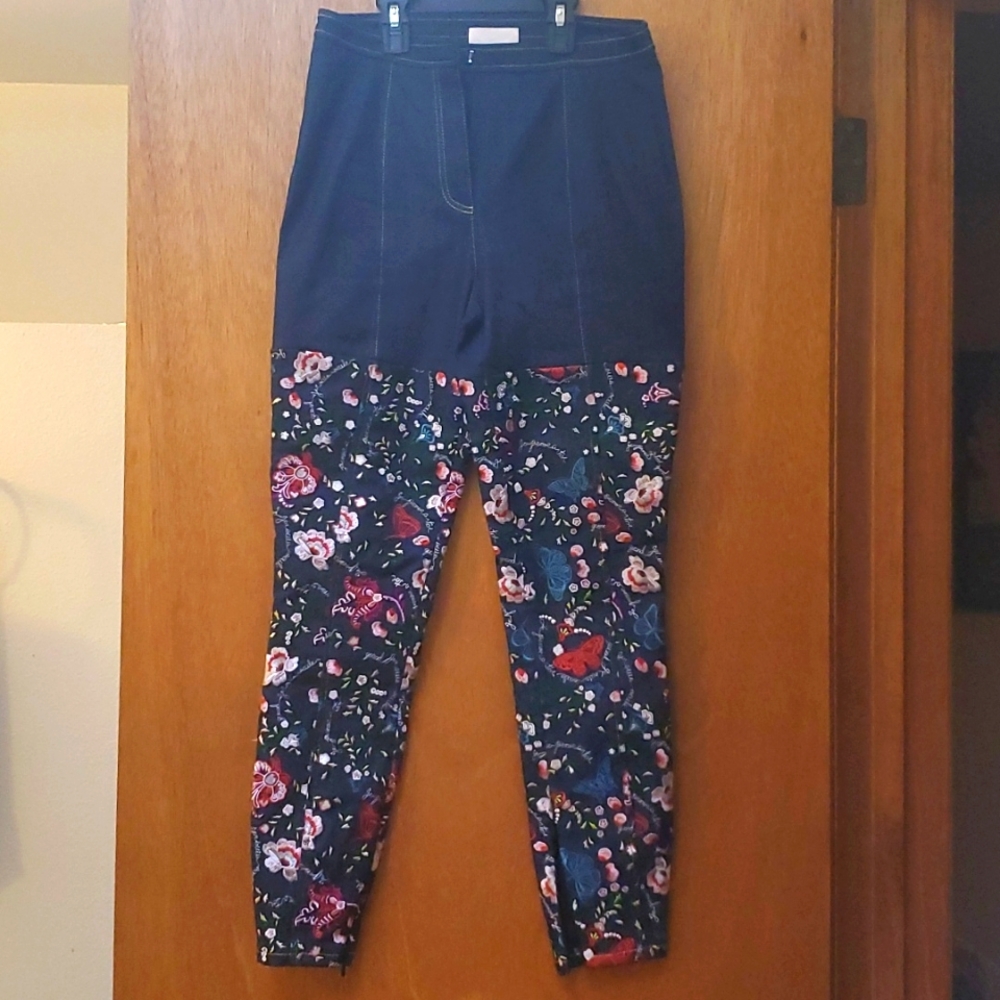 Cinq a Sept Eva Marie floral embroidered pant
